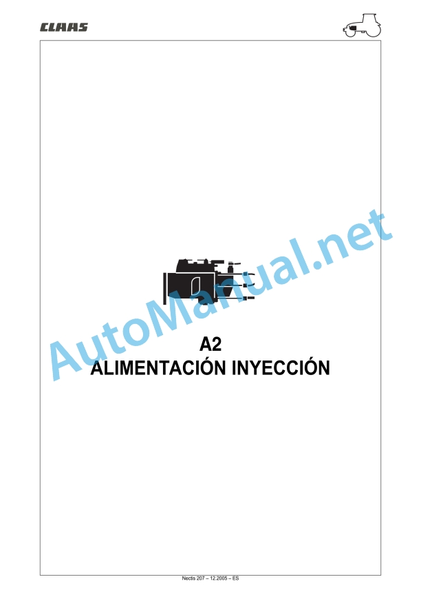 Claas Nectis Vl 267 257 237 227 217 2 (T15) Tractors Repair Manual ES 28 Claas Nectis Vl 267 257 237 227 217 2 (T15) Tractors Repair Manual ES - Image 28