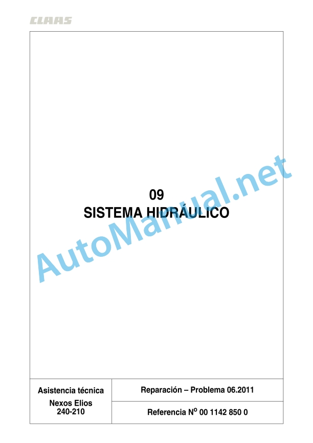 Claas Nexos 230-220 Fb (A29) Tractors Repair Manual ES 5 Claas Nexos 230-220 Fb (A29) Tractors Repair Manual ES - Image 5