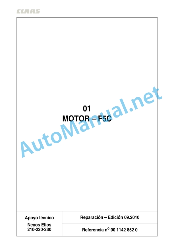 Claas Nexos 230-220 Fb (A29) Tractors Repair Manual ES 7 Claas Nexos 230-220 Fb (A29) Tractors Repair Manual ES - Image 7