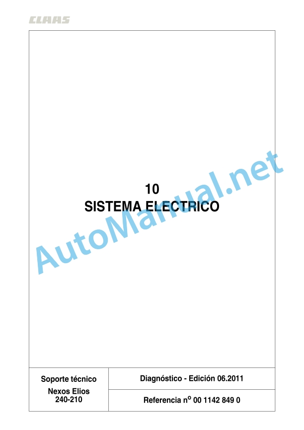 Claas Nexos 230-220 Fb (A29) Tractors Repair Manual ES 9 Claas Nexos 230-220 Fb (A29) Tractors Repair Manual ES - Image 9