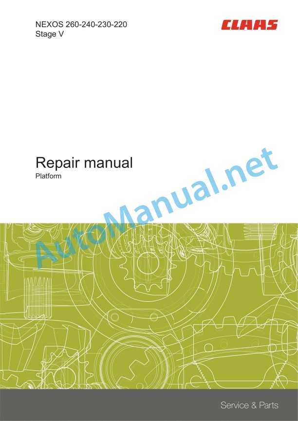 Claas Nexos 240-210 Md Stage V (A71) Tractors Repair Manual EN 3 Claas Nexos 240-210 Md Stage V (A71) Tractors Repair Manual EN - Image 3