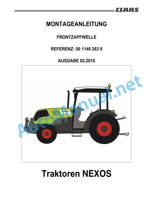 Claas Nexos F 240-210 (A27) Tractors Assembly Instruction EN 5 Claas Nexos F 240-210 (A27) Tractors Assembly Instruction EN - Image 5