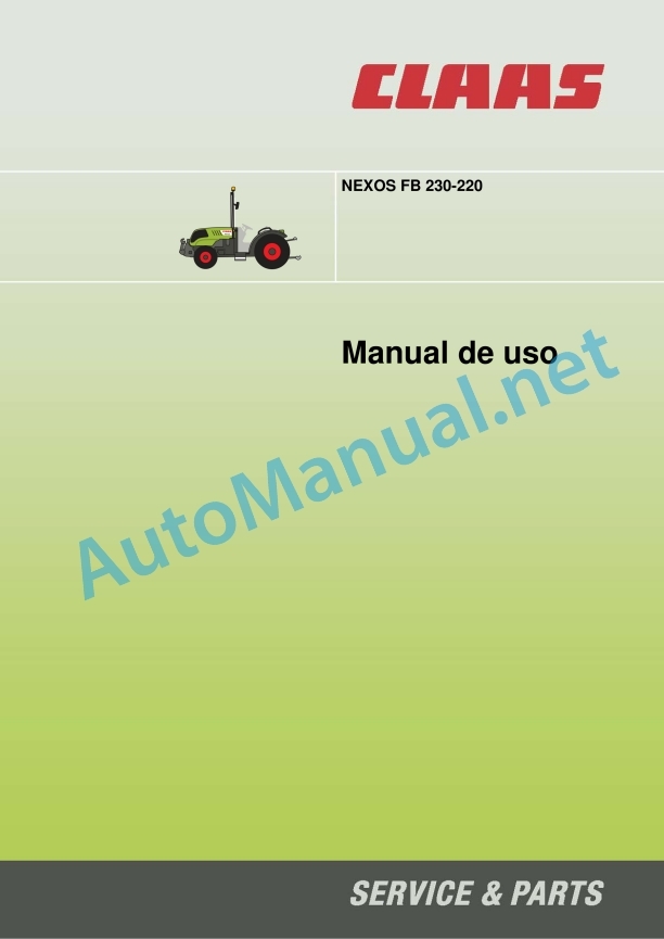 Claas Nexos F 240-210 (A27) Tractors Operator Manual ES 3 Claas Nexos F 240-210 (A27) Tractors Operator Manual ES - Image 3