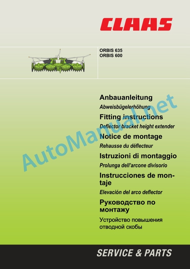 Claas Orbis 600 (658) Forage Harvesters Assembly Instruction EN 23 Claas Orbis 600 (658) Forage Harvesters Assembly Instruction EN - Image 23