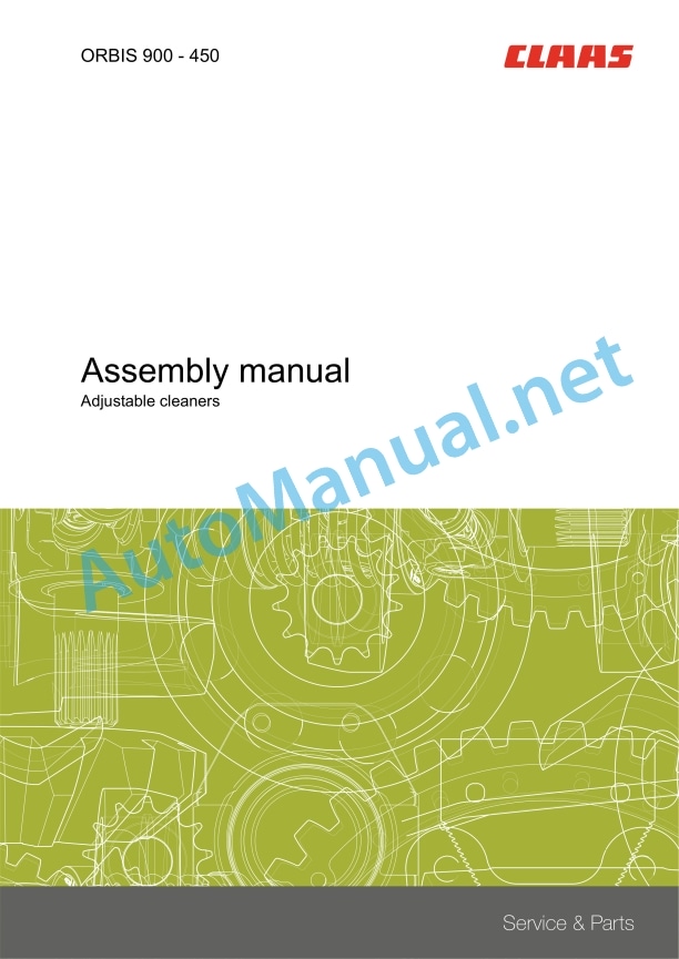 Claas Orbis 600 (658) Forage Harvesters Operator Manual EN 9 Claas Orbis 600 (658) Forage Harvesters Operator Manual EN - Image 9