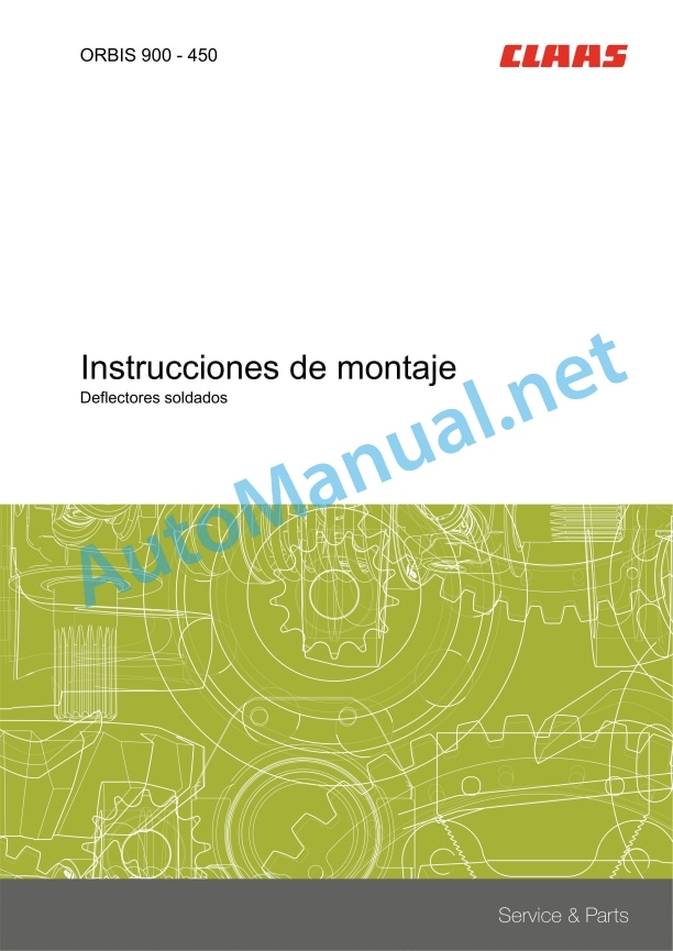 Claas Orbis 600 (658) Forage Harvesters Operator Manual ES 4 Claas Orbis 600 (658) Forage Harvesters Operator Manual ES - Image 4