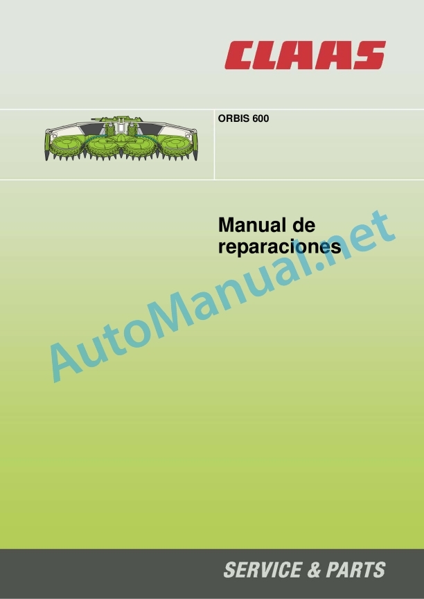 Claas Orbis 600 (658) Forage Harvesters Repair Manual ES 2 Claas Orbis 600 (658) Forage Harvesters Repair Manual ES - Image 2