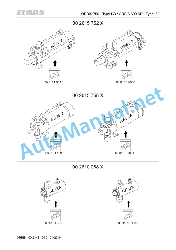 Claas Orbis 600 Sd (I62) Forage Harvesters Repair Manual EN 2 Claas Orbis 600 Sd (I62) Forage Harvesters Repair Manual EN - Image 2