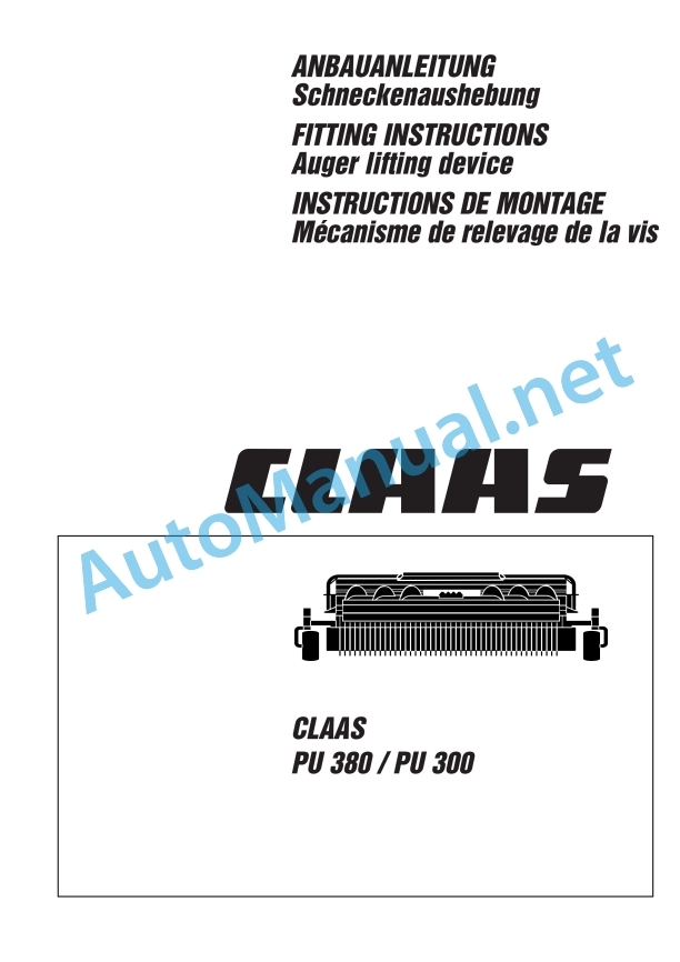 Claas Pu 300 Hd (428) Forage Harvesters Assembly Instruction EN 8 Claas Pu 300 Hd (428) Forage Harvesters Assembly Instruction EN - Image 8