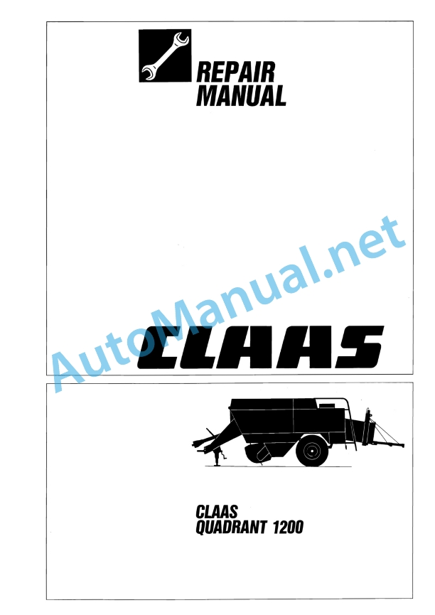 Claas Quadrant 1200 Rc (040) Balers Repair Manual EN 2 Claas Quadrant 1200 Rc (040) Balers Repair Manual EN - Image 2