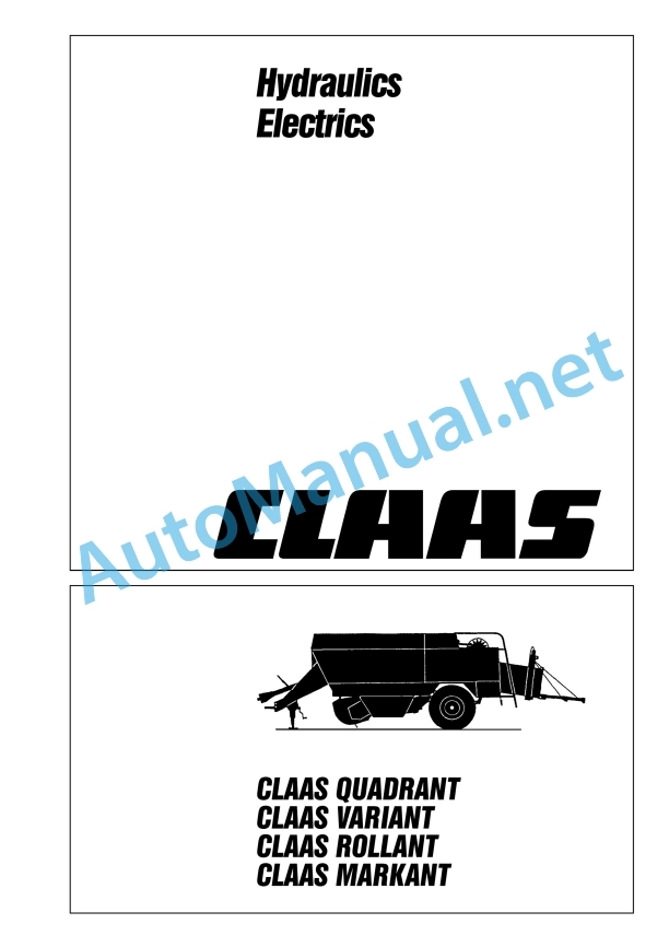 Claas Quadrant 1200 Rc (040) Balers Technical System EN 2 Claas Quadrant 1200 Rc (040) Balers Technical System EN - Image 2