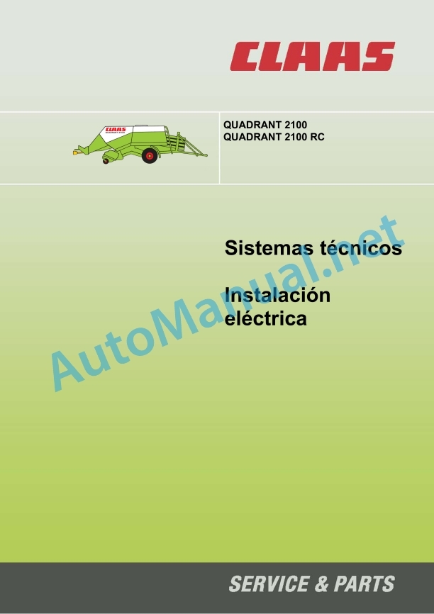 Claas Quadrant 2100 (742) Baler Technical System ES 3 Claas Quadrant 2100 (742) Baler Technical System ES - Image 3