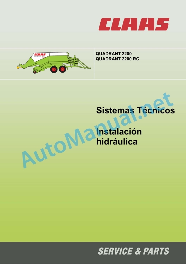 Claas Quadrant 2200 Rc (735) Baler Technical System ES 2 Claas Quadrant 2200 Rc (735) Baler Technical System ES - Image 2