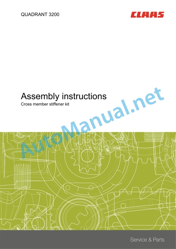 Claas Quadrant 3200 (744) Balers Assembly Instruction EN 11 Claas Quadrant 3200 (744) Balers Assembly Instruction EN - Image 11