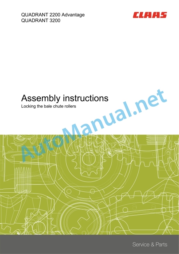 Claas Quadrant 3200 (744) Balers Assembly Instruction EN 6 Claas Quadrant 3200 (744) Balers Assembly Instruction EN - Image 6