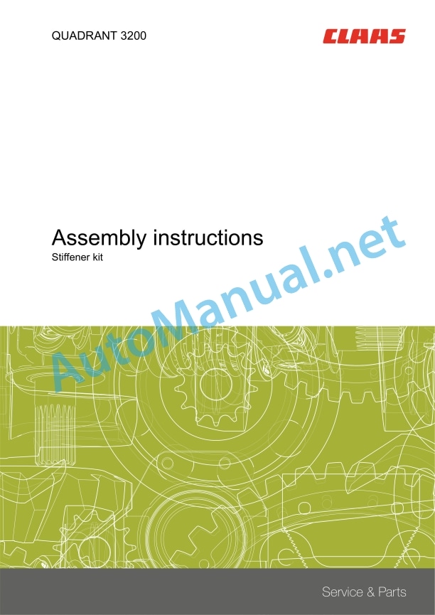 Claas Quadrant 3200 (744) Balers Assembly Instruction EN 7 Claas Quadrant 3200 (744) Balers Assembly Instruction EN - Image 7