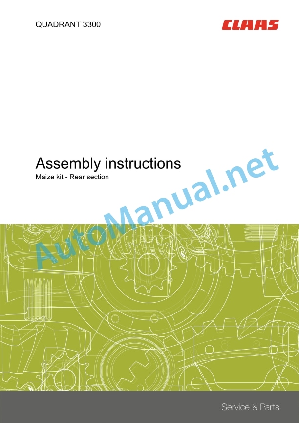 Claas Quadrant 3300 Rc Rf (757) Balers Assembly Instruction EN 10 Claas Quadrant 3300 Rc Rf (757) Balers Assembly Instruction EN - Image 10