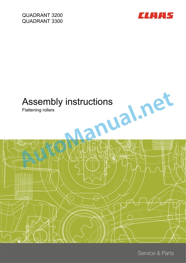 Claas Quadrant 3300 Rc Rf (757) Balers Assembly Instruction EN 6 Claas Quadrant 3300 Rc Rf (757) Balers Assembly Instruction EN - Image 6