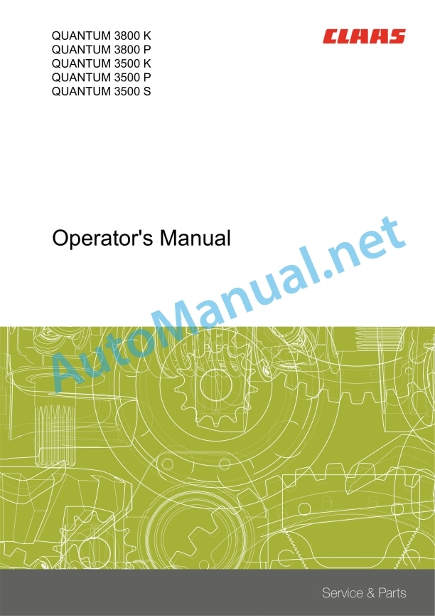 Claas Quantum 3800 K 3500 P-K-S (613) Loader Wagons Operator Manual EN 2 Claas Quantum 3800 K 3500 P-K-S (613) Loader Wagons Operator Manual EN - Image 2