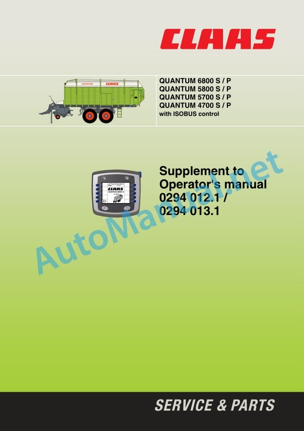 Claas Quantum 6800-4500 Gt P (615) Loader Wagons Operator Manual EN 5 Claas Quantum 6800-4500 Gt P (615) Loader Wagons Operator Manual EN - Image 5