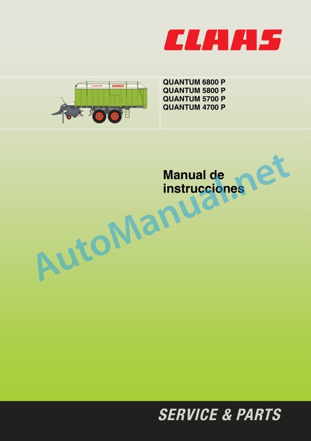 Claas Quantum 6800-4500 Gt P (615) Loader Wagons Operator Manual ES 4 Claas Quantum 6800-4500 Gt P (615) Loader Wagons Operator Manual ES - Image 4