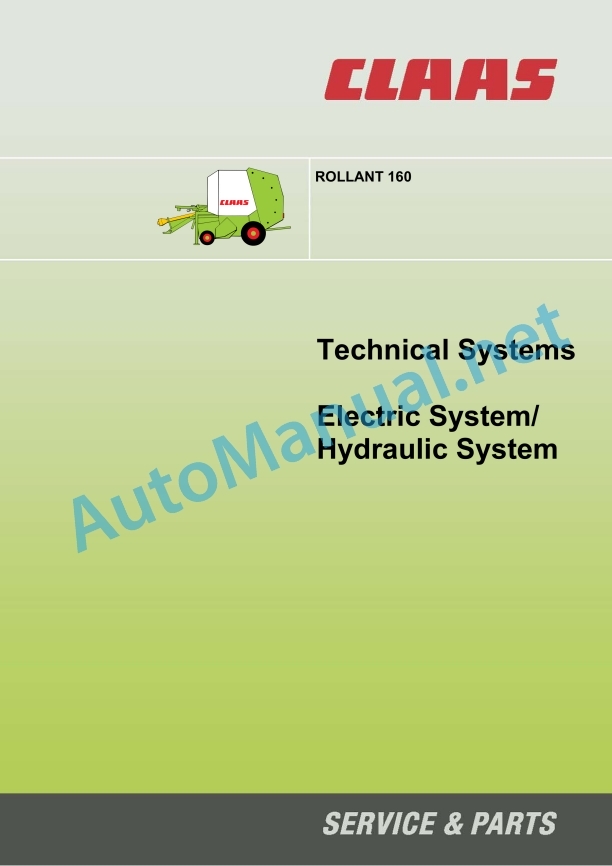 Claas Rollant 160 66 (008) Balers Technical System EN 3 Claas Rollant 160 66 (008) Balers Technical System EN - Image 3