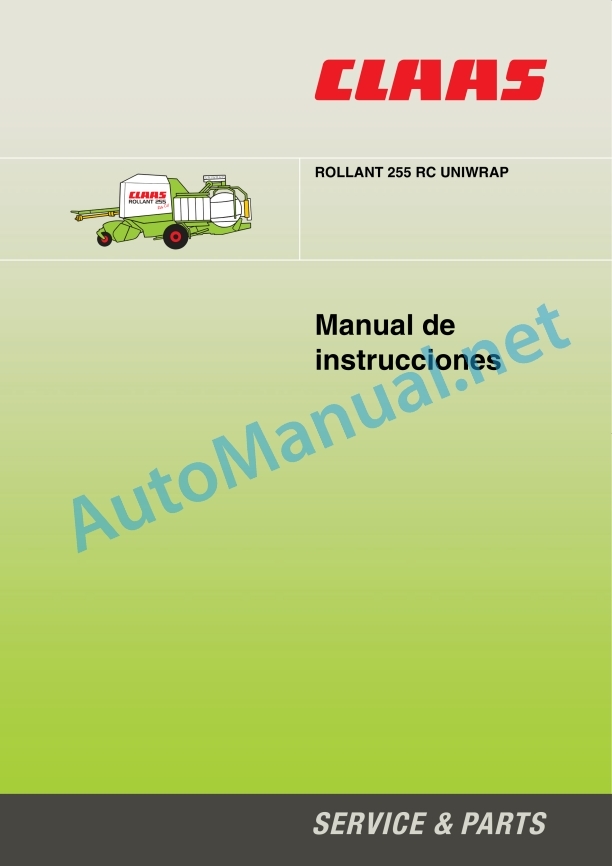 Claas Rollant 250 255 Uniwrap (726) Baler Operator Manual ES 2 Claas Rollant 250 255 Uniwrap (726) Baler Operator Manual ES - Image 2