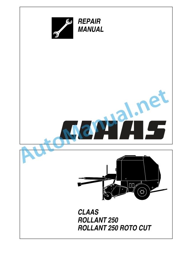Alternative view of Claas Rollant 250 Rc (725) Balers Repair Manual EN