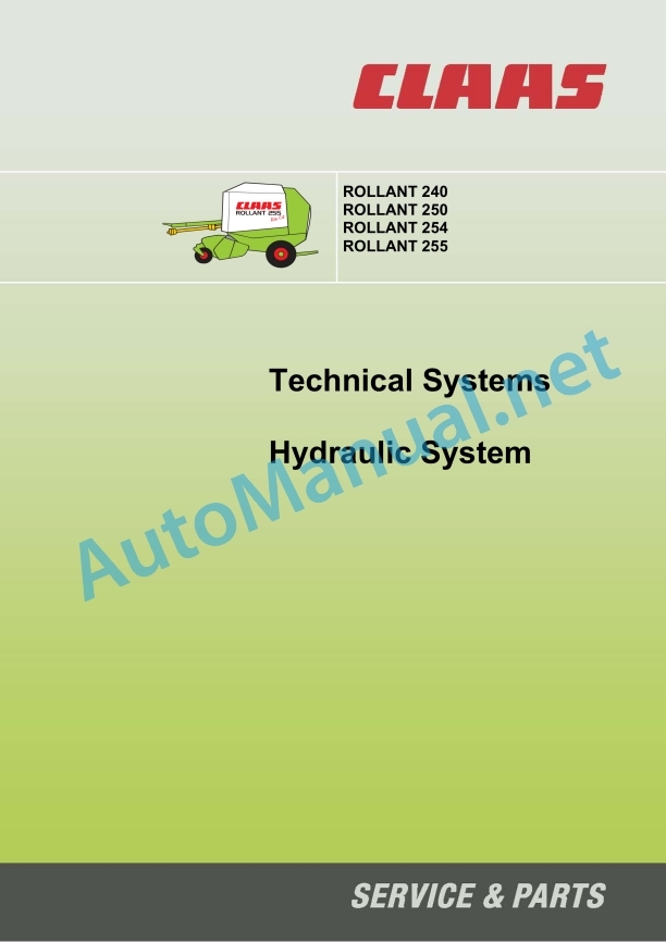 Claas Rollant 254 Rc (754) Balers Technical System EN 2 Claas Rollant 254 Rc (754) Balers Technical System EN - Image 2