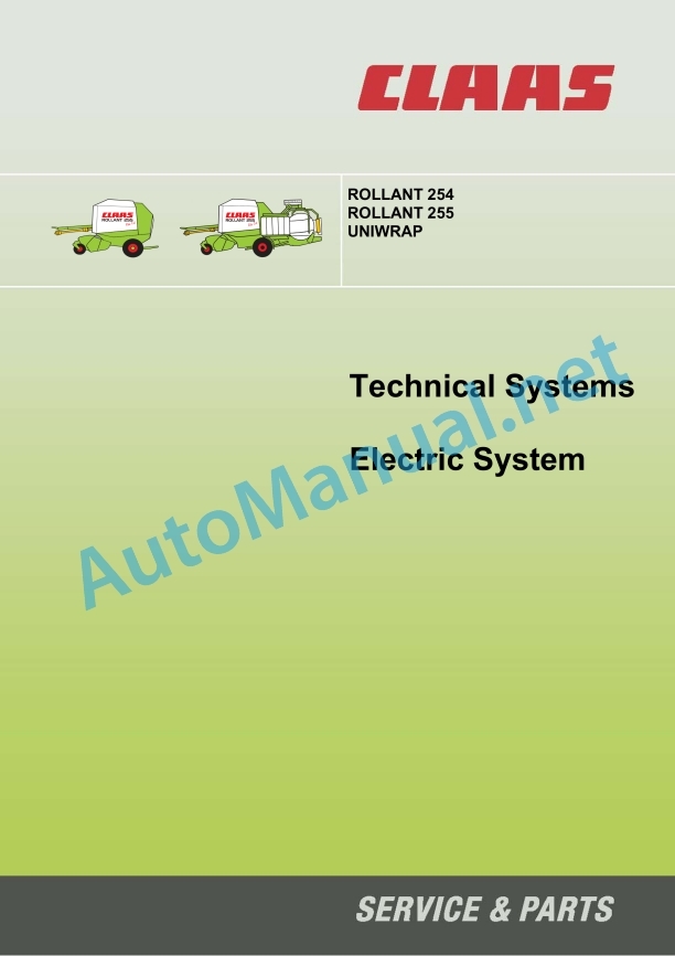 Claas Rollant 255 Rc (748) Balers Technical System EN 3 Claas Rollant 255 Rc (748) Balers Technical System EN - Image 3