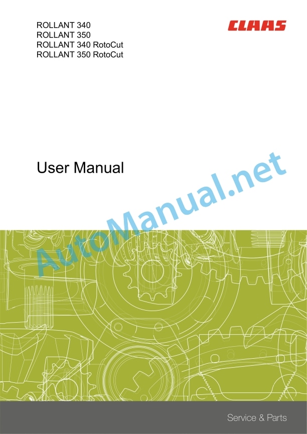 Claas Rollant 350 Rc (762) Balers Operator Manual EN 3 Claas Rollant 350 Rc (762) Balers Operator Manual EN - Image 3