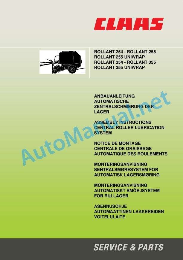 Claas Rollant 374 354 Rc Pu 1,85 (763) Balers Assembly Instruction EN 4 Claas Rollant 374 354 Rc Pu 1,85 (763) Balers Assembly Instruction EN - Image 4