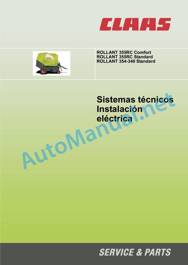 Claas Rollant 375 355 Rc (764) Baler Technical System ES 3 Claas Rollant 375 355 Rc (764) Baler Technical System ES - Image 3