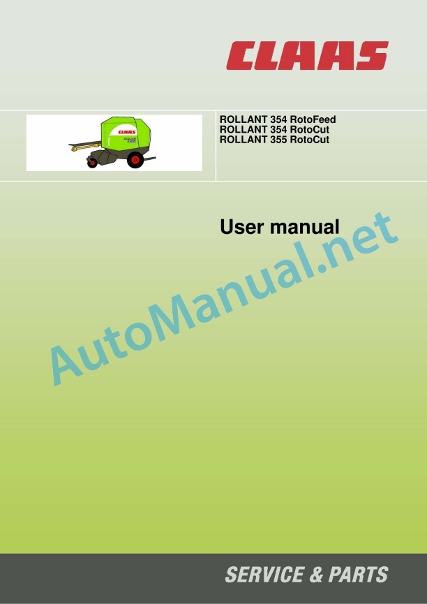 Claas Rollant 375 355 Rc (764) Balers Operator Manual EN 4 Claas Rollant 375 355 Rc (764) Balers Operator Manual EN - Image 4