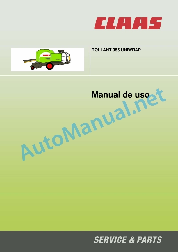 Claas Rollant 375 355 Rc Uniwrap (766) Baler Operator Manual ES 3 Claas Rollant 375 355 Rc Uniwrap (766) Baler Operator Manual ES - Image 3