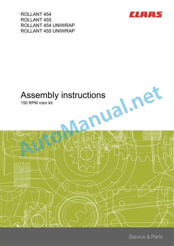 Claas Rollant 454 (768) Balers Assembly Instruction EN 10 Claas Rollant 454 (768) Balers Assembly Instruction EN - Image 10