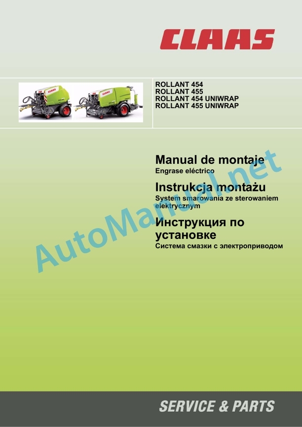 Claas Rollant 454 (768) Balers Assembly Instruction EN 9 Claas Rollant 454 (768) Balers Assembly Instruction EN - Image 9