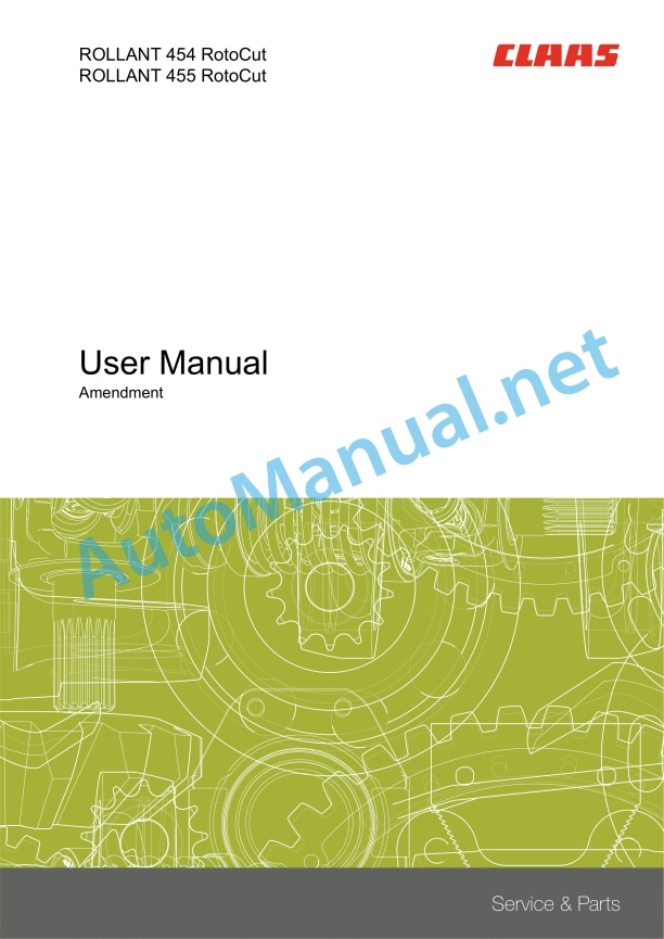 Claas Rollant 454 (768) Balers Operator Manual EN 3 Claas Rollant 454 (768) Balers Operator Manual EN - Image 3