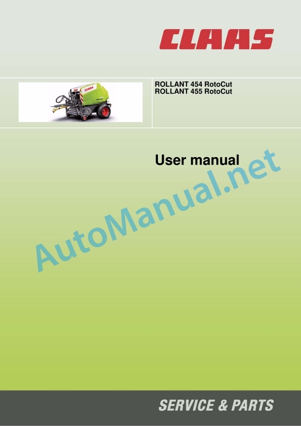Claas Rollant 455 (761) Balers Operator Manual EN 6 Claas Rollant 455 (761) Balers Operator Manual EN - Image 6