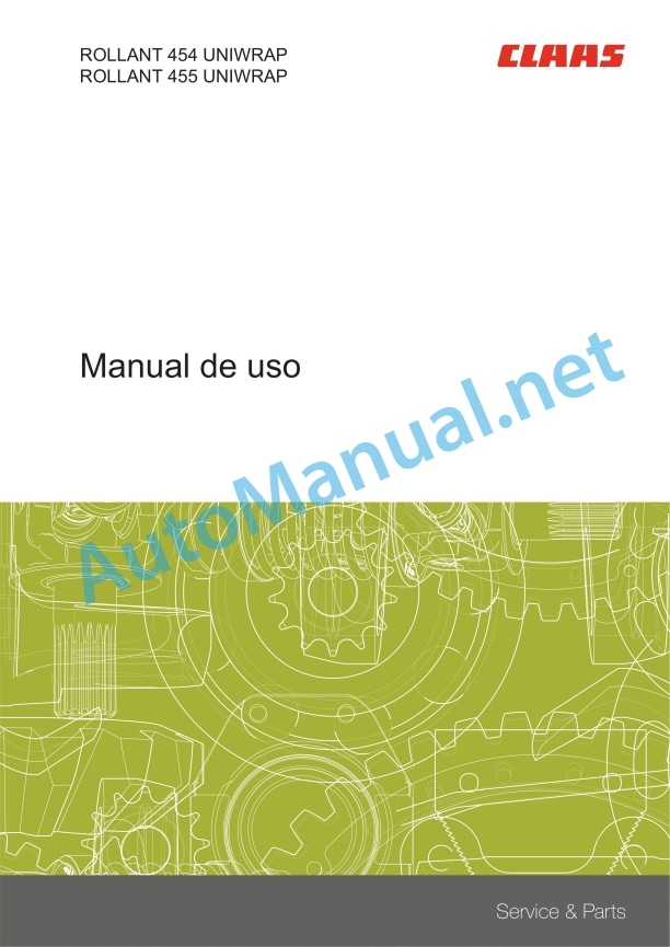 Claas Rollant 455 Uniwrap (750) Baler Operator Manual ES 3 Claas Rollant 455 Uniwrap (750) Baler Operator Manual ES - Image 3