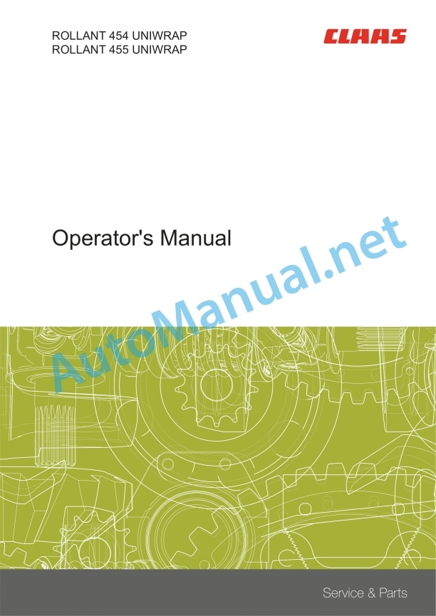 Claas Rollant 455 Uniwrap (750) Balers Operator Manual EN 4 Claas Rollant 455 Uniwrap (750) Balers Operator Manual EN - Image 4