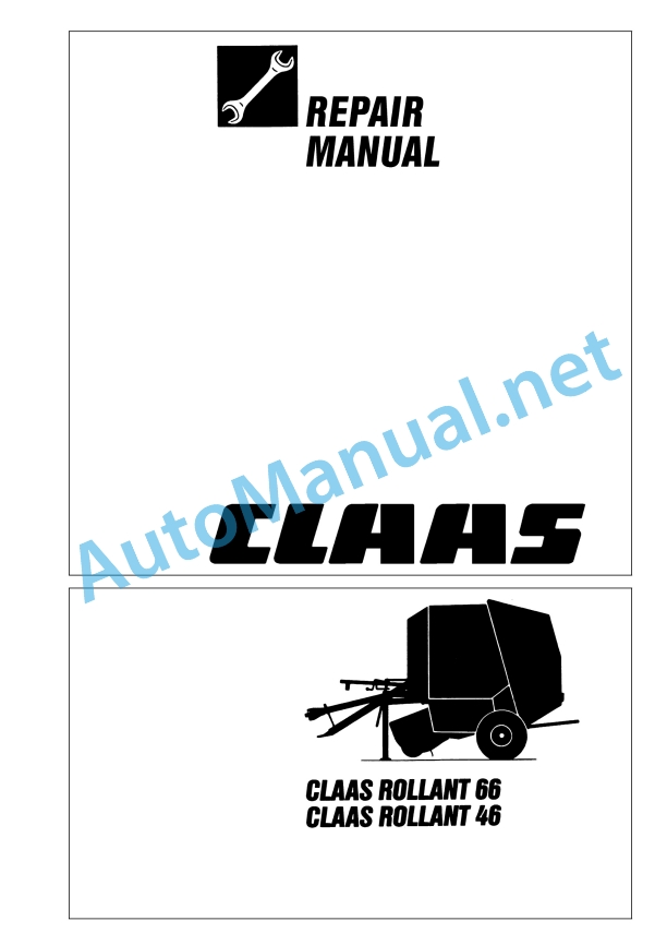 Claas Rollant 46 Roto Cut (046) Balers Repair Manual EN 2 Claas Rollant 46 Roto Cut (046) Balers Repair Manual EN - Image 2