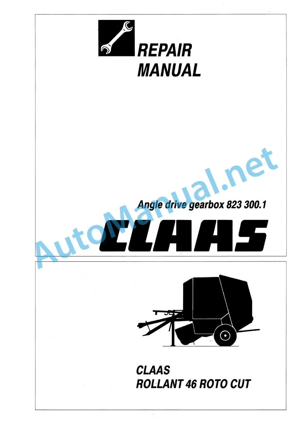 Claas Rollant 46 Roto Cut (046) Balers Repair Manual EN 4 Claas Rollant 46 Roto Cut (046) Balers Repair Manual EN - Image 4