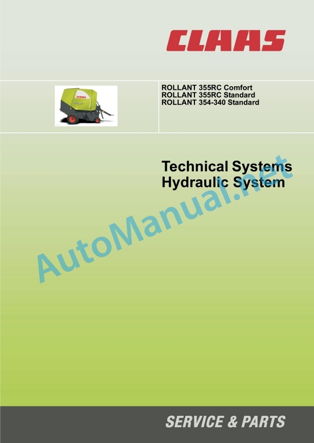 Claas Rollant 520, 340 (760) Balers Technical System EN 3 Claas Rollant 520, 340 (760) Balers Technical System EN - Image 3