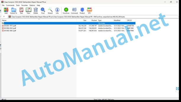 Claas Scorpion 1033 (K34) Telehandlers Repair Manual FR 1 Claas Scorpion 1033 (K34) Telehandlers Repair Manual FR