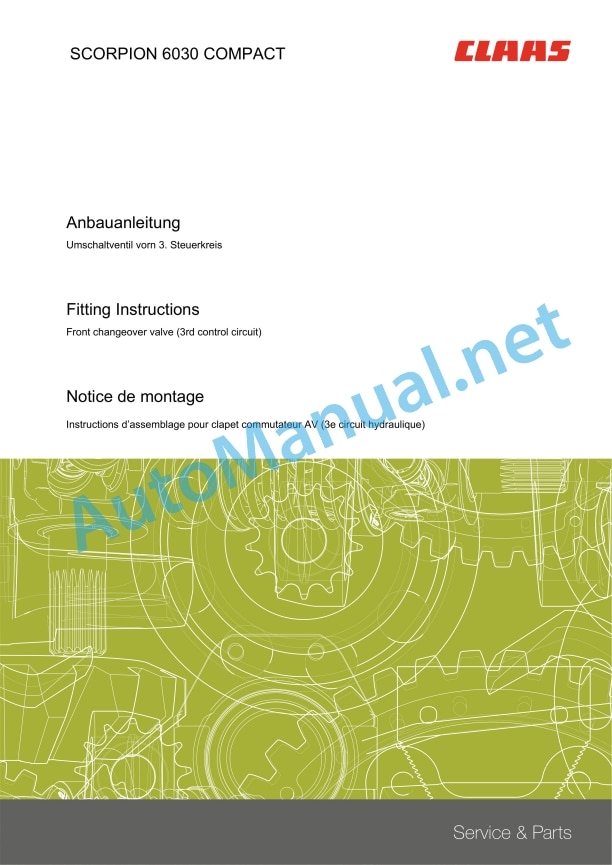 Alternative view of Claas Scorpion 6030 Cp (K10) Telehandlers Assembly Instruction EN