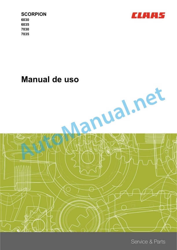 Claas Scorpion 7030 (K22) Telehandlers Operator Manual ES 3 Claas Scorpion 7030 (K22) Telehandlers Operator Manual ES - Image 3