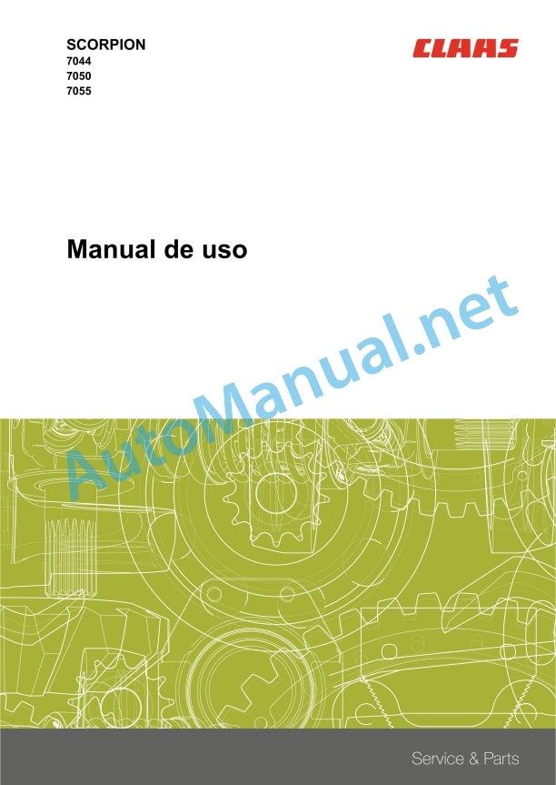 Claas Scorpion 7044 (K24) Telehandlers Operator Manual ES 3 Claas Scorpion 7044 (K24) Telehandlers Operator Manual ES - Image 3
