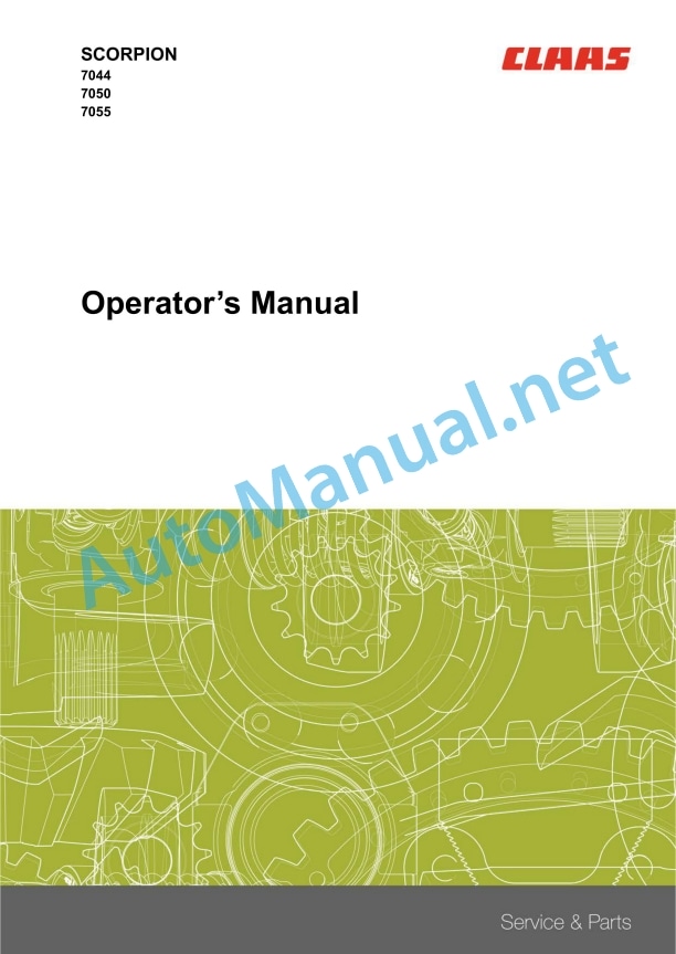 Claas Scorpion 7055 (K26) Telehandlers Operator Manual EN 2 Claas Scorpion 7055 (K26) Telehandlers Operator Manual EN - Image 2