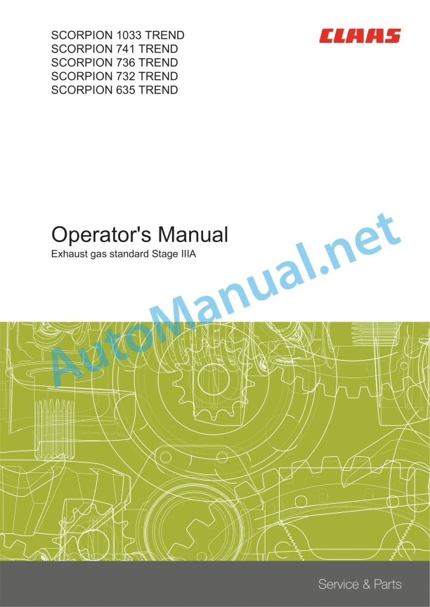 Claas Scorpion 736 (K32) Telehandlers Operator Manual EN 5 Claas Scorpion 736 (K32) Telehandlers Operator Manual EN - Image 5